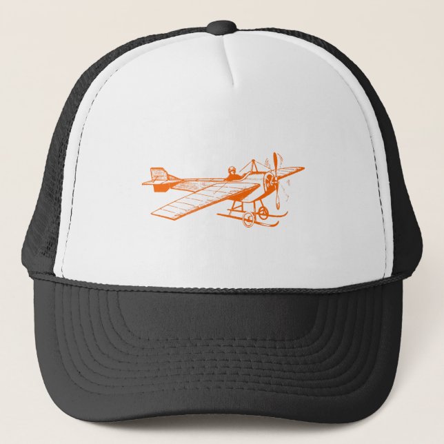 Vintage Monoplane - Orange Trucker Hat (Front)