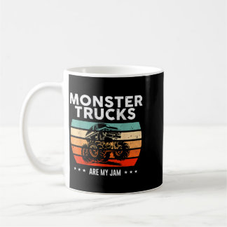 Vintage Monster Truck Are Favourite Retro Sunset Coffee Mug