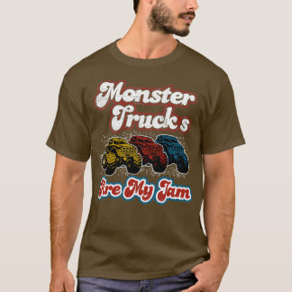 Vintage Monster Truck are My Jam for Boys Birthday T-Shirt