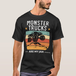 Vintage Monster Truck Are My Jam freestyle namaste T-Shirt