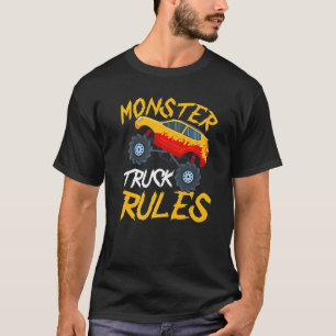 Vintage Monster Truck Rules Cool Engines Truck   1 T-Shirt