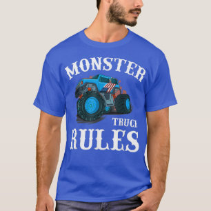 Vintage Monster Truck Rules Retro Sunset Cool Engi T-Shirt