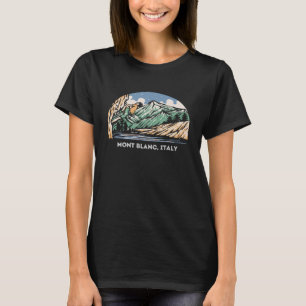 Vintage Mont Blanc Italy Rock Climbing Bouldering  T-Shirt