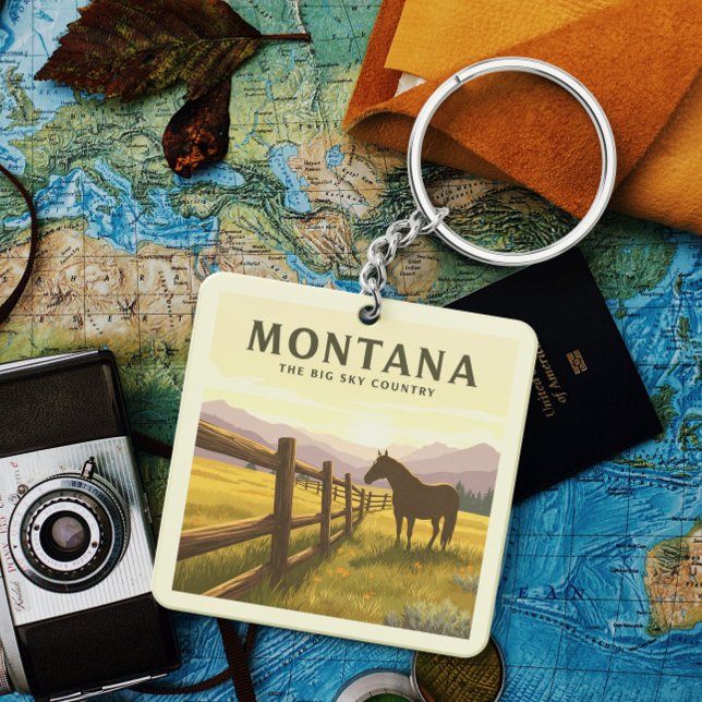  Vintage Montana Key Ring (Creator Uploaded)