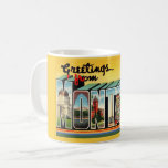 Vintage Montana Mug<br><div class="desc">An old colourful  postcard greeting from Montana.</div>