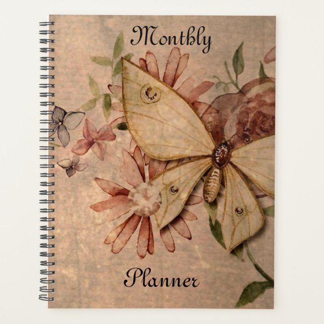 Vintage Monthly Planner (Front)