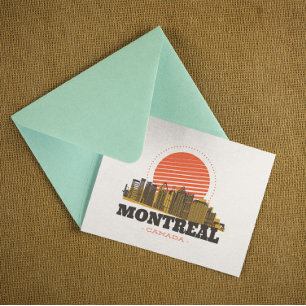 Vintage Montreal Canada Skyline   Postcard