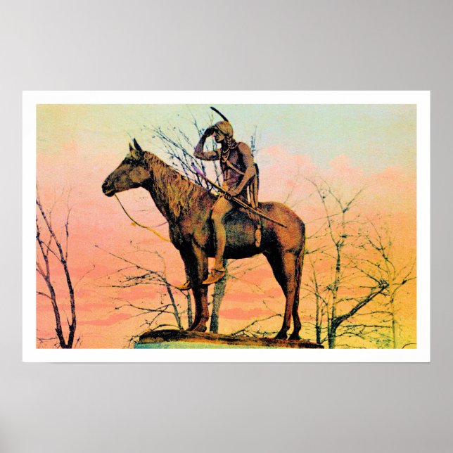 Vintage monument The Scout, Kansas City MO Poster (Front)