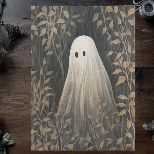 Vintage Moody Ghost Halloween Tissue Paper