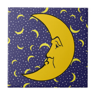 Vintage Moon Ceramic Tile