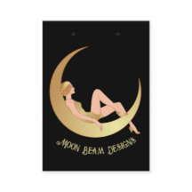 Vintage Moon Earring Card