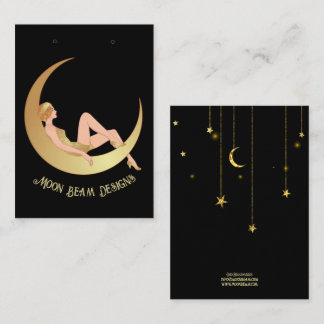 Vintage Moon Earring Card