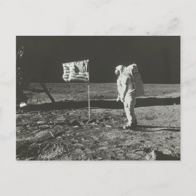 Vintage Moon Landing Postcard (Front)
