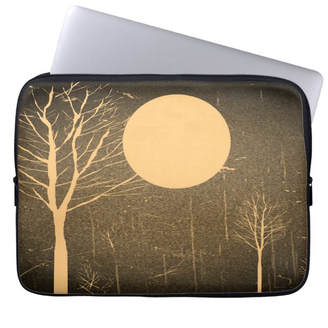 Vintage Moon night 4 Laptop Sleeve (Front)