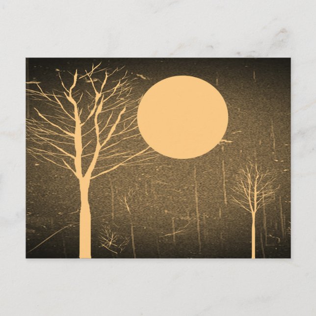 Vintage Moon night postcards (Front)