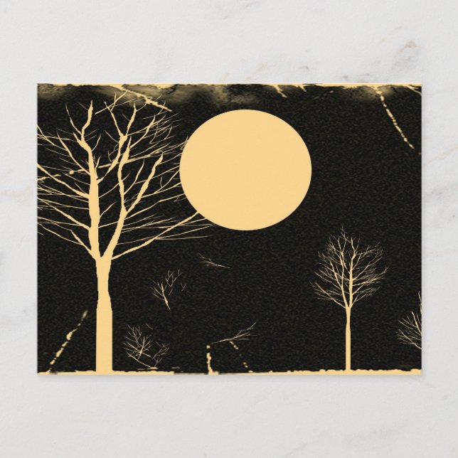 Vintage Moon night postcards (Front)