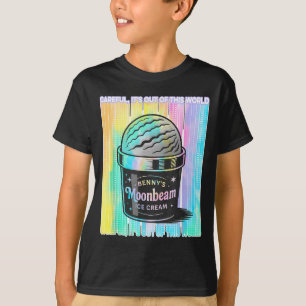 Vintage Moonbeam Ice Cream Truck Retro Double Scoo T-Shirt