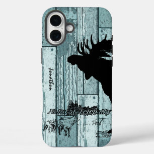 Vintage Moose and Wolf Wildlife iphone 5 Case