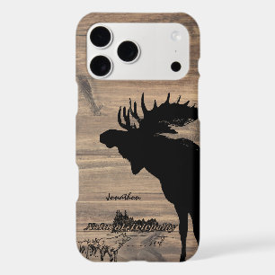 Vintage Moose and Wolf Wildlife iphone Case