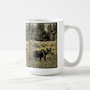Vintage Moose Coffee Mug