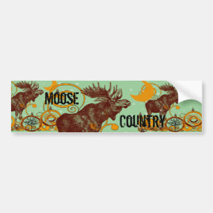 Vintage Moose Gifts Bumper Sticker