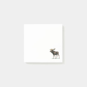 Vintage Moose Illustration Post-it Notes