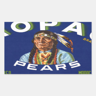 Vintage Mopac Pears Fruit Crate Label