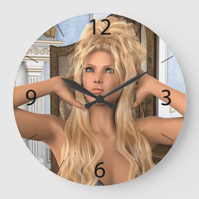 Vintage Morning Large Clock (Front)