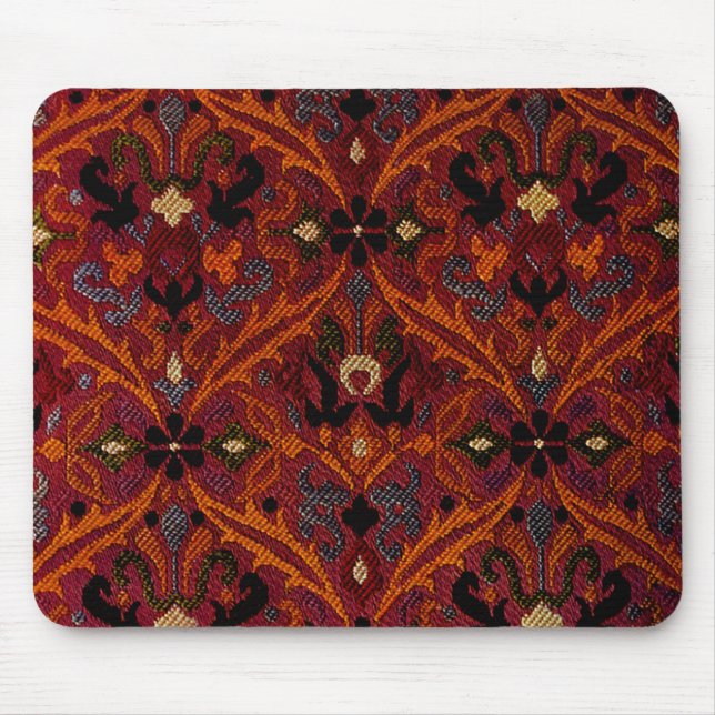 Vintage Moroccan Textile Design Mouse Pad (Front)