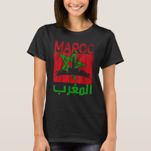 Vintage Morocco I Love Morocco Map Morocco Soccer T-Shirt