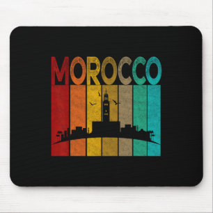 Vintage Morocco Shirt, I Love Morocco Map Morocco Mouse Pad