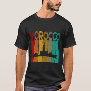 Vintage Morocco Shirt, I Love Morocco Map Morocco  T-Shirt