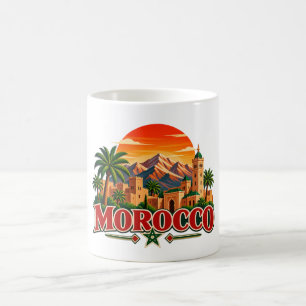 Vintage Morocco Travel Mug - Moroccan Kasbah 