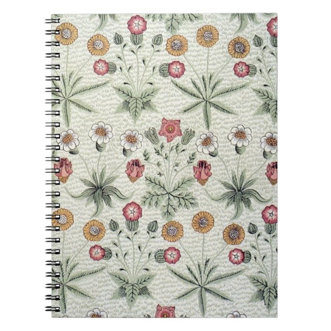 Vintage Morris Daisy Wallpaper Design Notebook (Front)