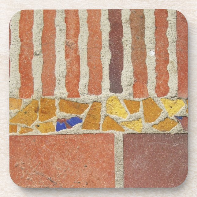 Vintage Mosaic Tile Coaster (Front)