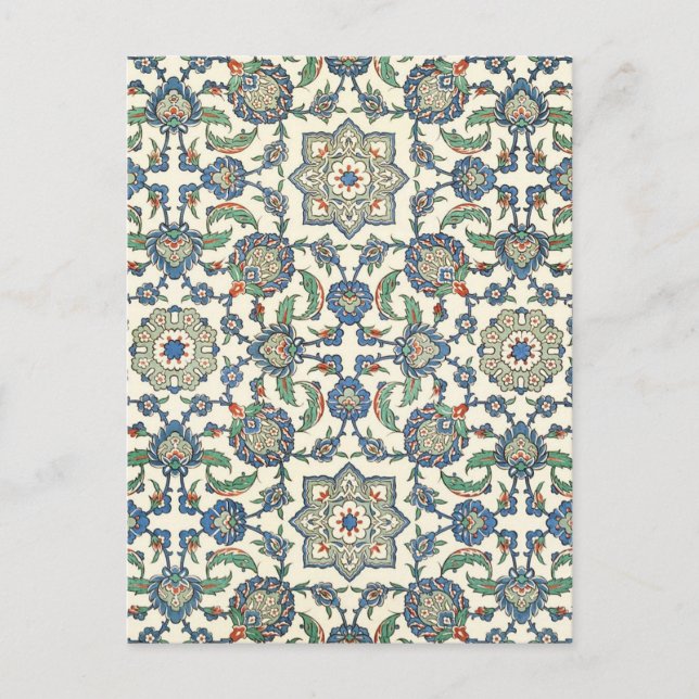 Vintage Mosaic Tile Design Postcard (Front)