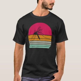Vintage Mosquito Retro Mosquito Silhouette Animal T-Shirt