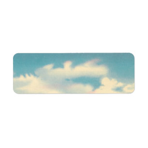 Vintage Motel, Golden West Lodge Hotel with Palms Return Address Label