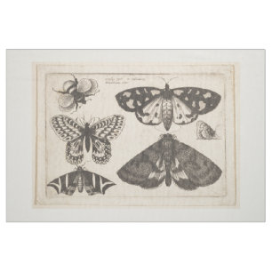 Vintage Moth Butterfly Bee Insect Tapestry (65) Fabric