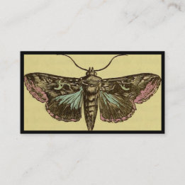 Vintage Moth Customisable Business Card