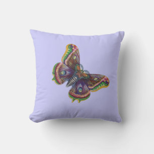 Vintage Moth Illustration Cushion