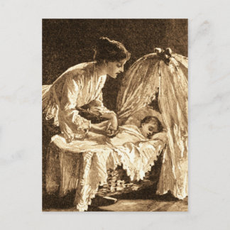 Vintage Mother and Baby Postcard