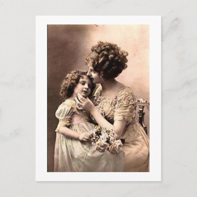 Vintage Mother and Child Postcard (Front)