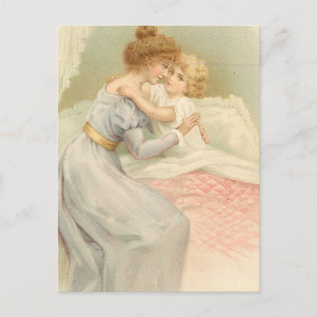 Vintage Mother and Child Postcard (Front)