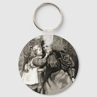 Vintage Mother and Daughter Key Ring