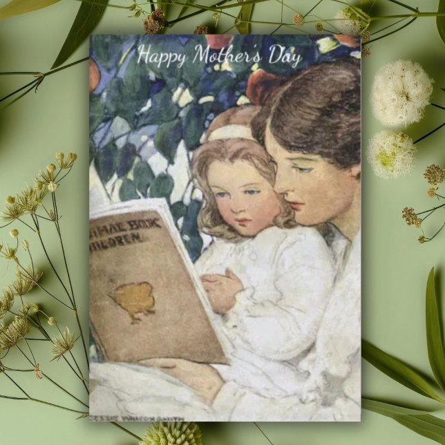 Vintage Mother and Daughter Mother's Day Card (Creator Uploaded)