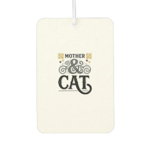 Vintage Mother Cat Shirt Design for Cat Moms_1 Car Air Freshener