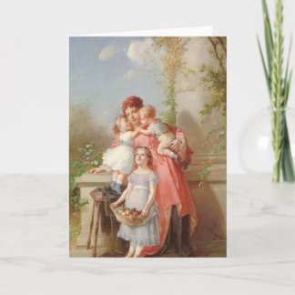 Vintage - Mother & Children Card