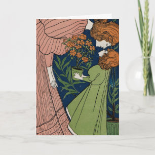 Vintage Mother & Daughter Mother's Day  Card