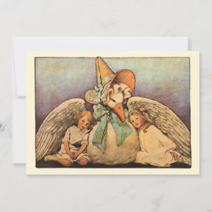 Vintage Mother Goose Birthday Party Invitation